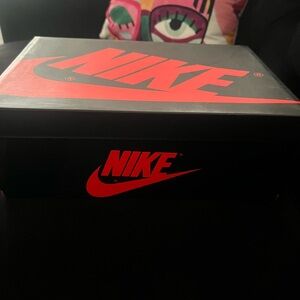 Nike Black and Red Shoe Box